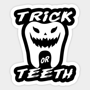 Trick Or teeth Sticker